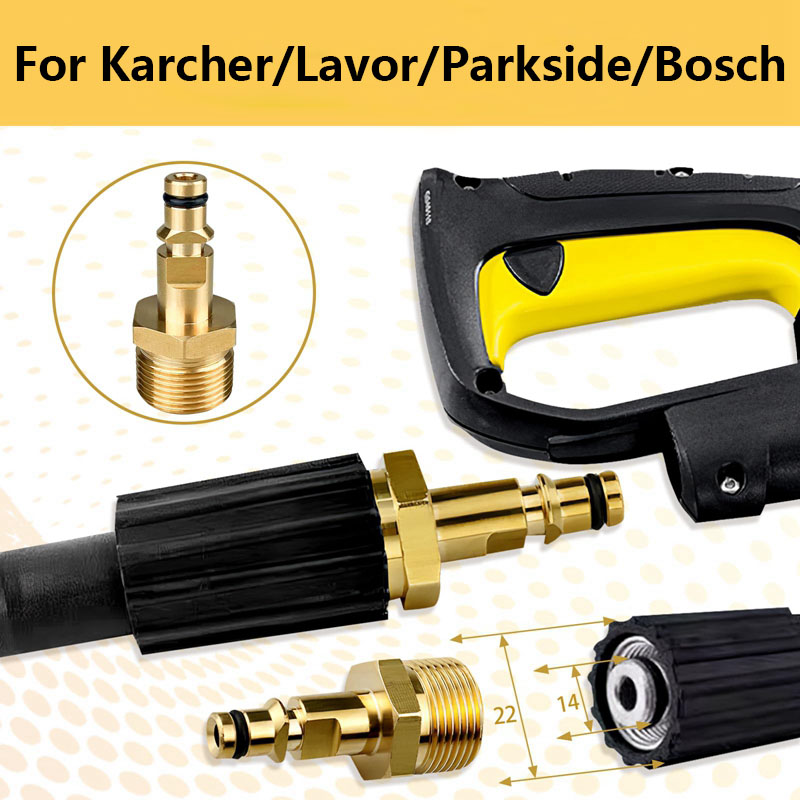 Compression Fitting Brass - Adattatore per idropulitrice Raccordo per tubo